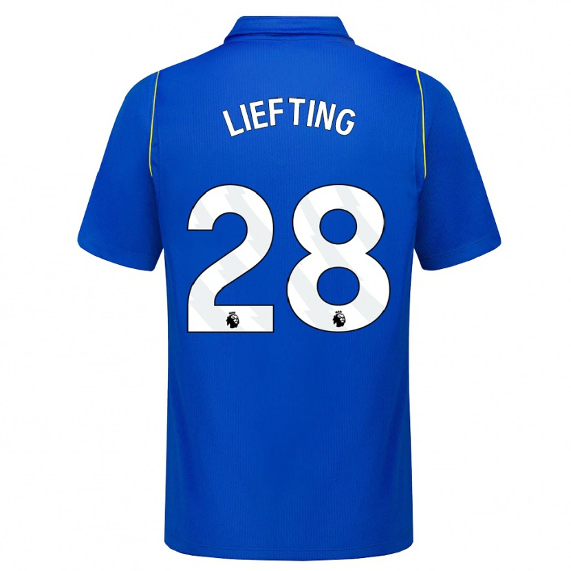 Danxen Kinder Femke Liefting #28 Blau Gelb Heimtrikot Trikot 2026/27 T-Shirt Österreich