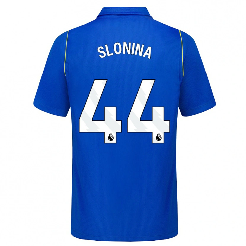 Danxen Kinder Gabriel Slonina #44 Blau Gelb Heimtrikot Trikot 2026/27 T-Shirt Österreich