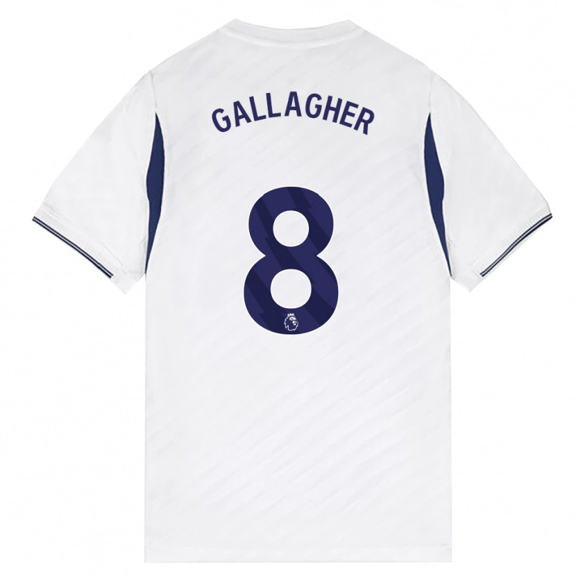 Danxen Kinder Conor Gallagher #8 Weiß Rot Violett Heimtrikot Trikot 2026/27 T-Shirt Österreich
