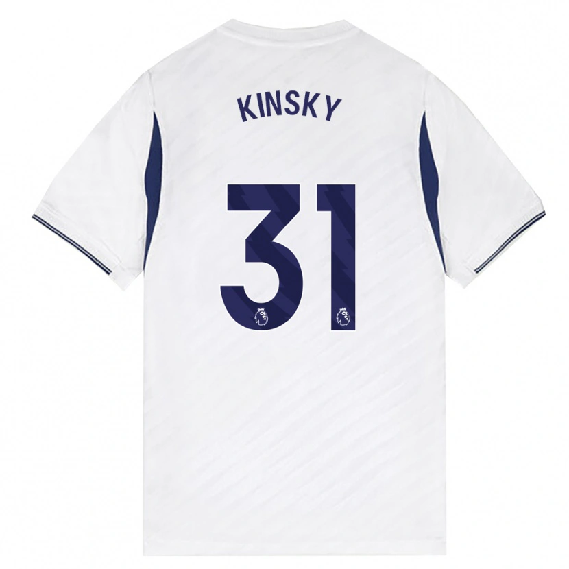 Danxen Kinder Antonín Kinský #31 Weiß Rot Violett Heimtrikot Trikot 2026/27 T-Shirt Österreich