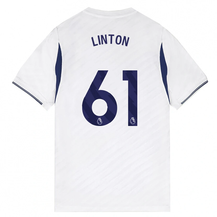 Danxen Kinder Jahziah Linton #61 Weiß Rot Violett Heimtrikot Trikot 2026/27 T-Shirt Österreich