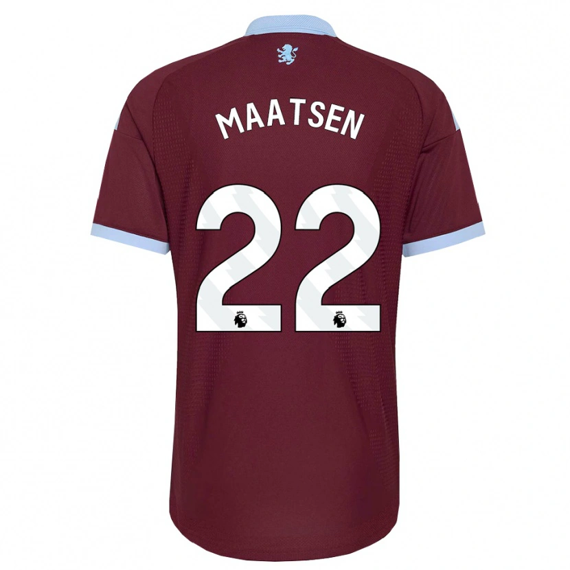 Danxen Kinder Ian Maatsen #22 Kornblumenblau Burgund Heimtrikot Trikot 2026/27 T-Shirt Österreich