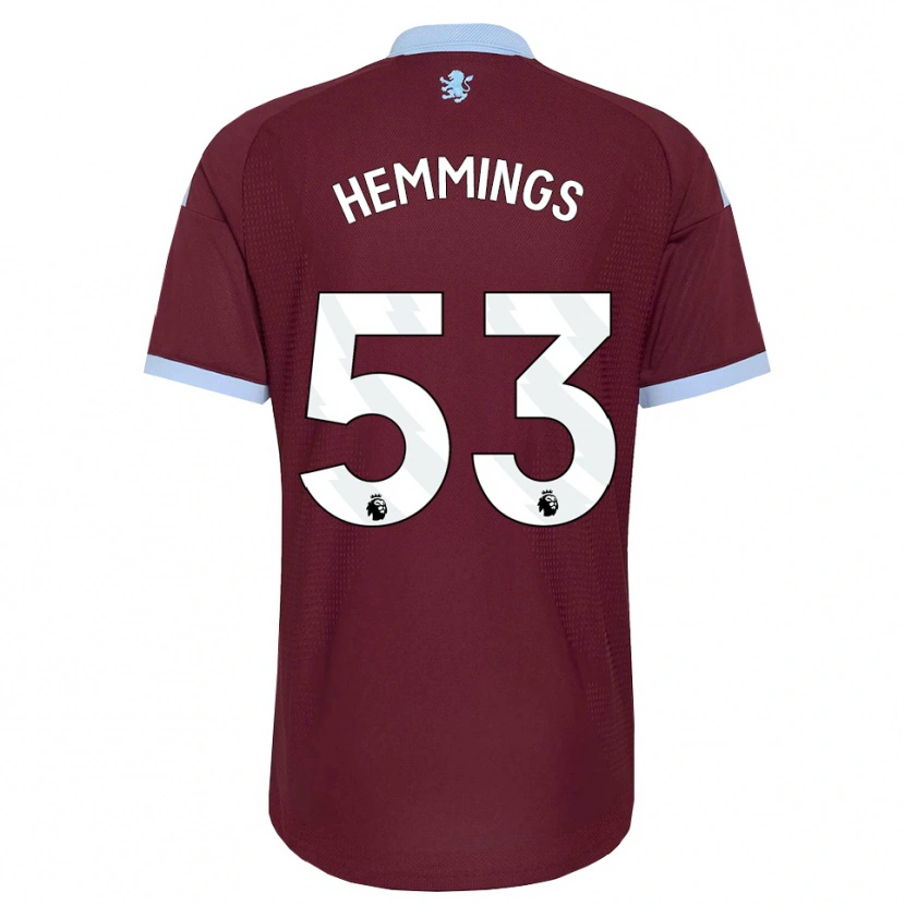 Danxen Kinder George Hemmings #53 Kornblumenblau Burgund Heimtrikot Trikot 2026/27 T-Shirt Österreich
