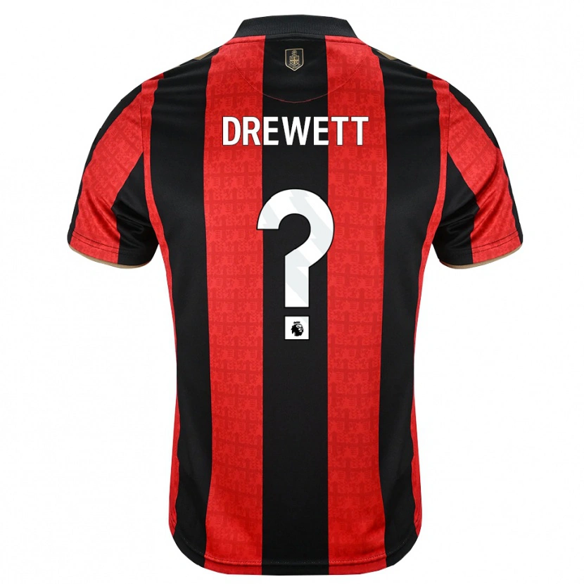 Danxen Kinder Jake Drewett #0 Goldgelb Rot Schwarz Heimtrikot Trikot 2026/27 T-Shirt Österreich