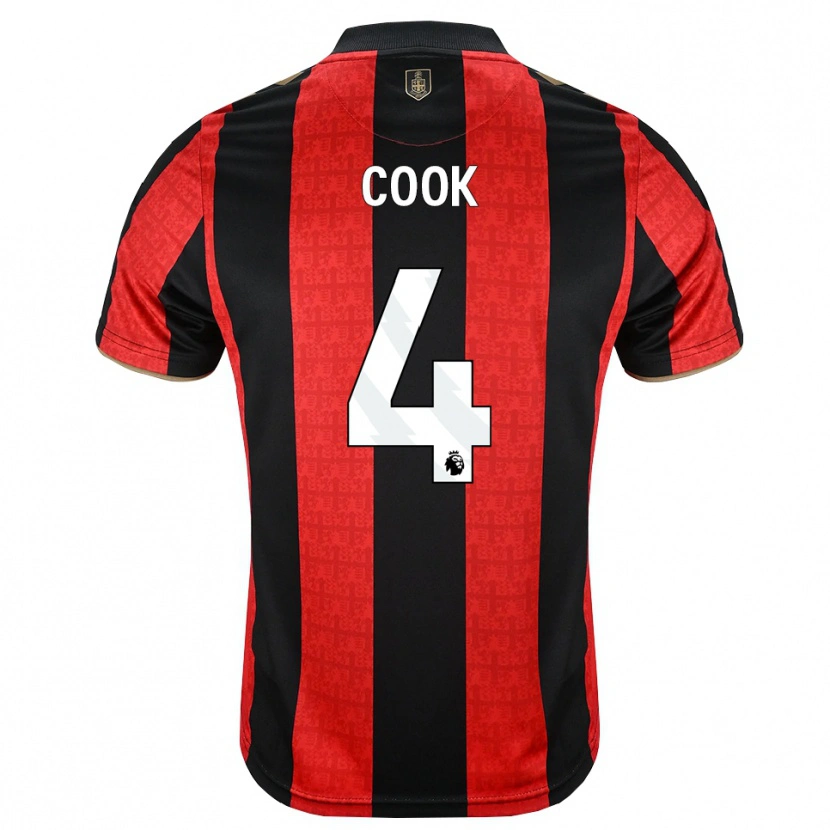 Danxen Kinder Lewis Cook #4 Goldgelb Rot Schwarz Heimtrikot Trikot 2026/27 T-Shirt Österreich