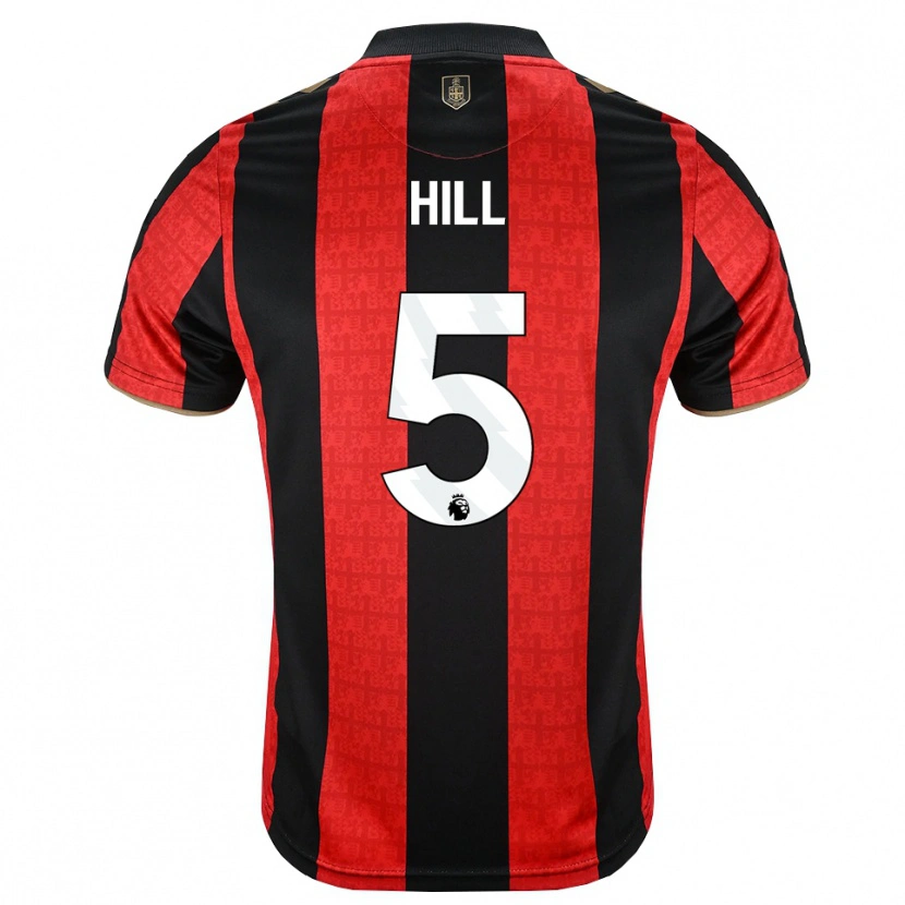 Danxen Kinder James Hill #5 Goldgelb Rot Schwarz Heimtrikot Trikot 2026/27 T-Shirt Österreich