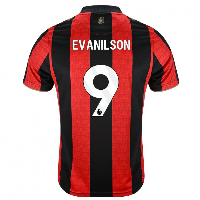 Danxen Kinder Francisco Evanilson De Lima Barbosa #9 Goldgelb Rot Schwarz Heimtrikot Trikot 2026/27 T-Shirt Österreich