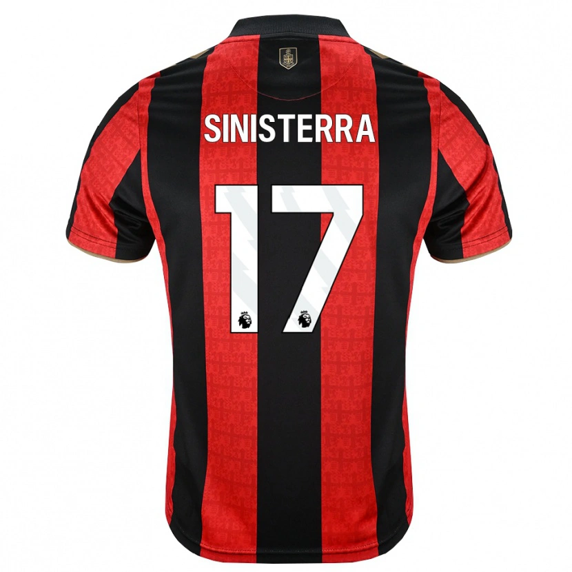 Danxen Kinder Luis Sinisterra #17 Goldgelb Rot Schwarz Heimtrikot Trikot 2026/27 T-Shirt Österreich