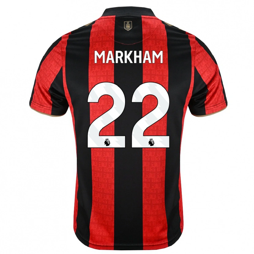 Danxen Kinder Jenna Markham #22 Goldgelb Rot Schwarz Heimtrikot Trikot 2026/27 T-Shirt Österreich