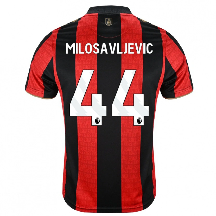 Danxen Kinder Veljko Milosavljevic #44 Goldgelb Rot Schwarz Heimtrikot Trikot 2026/27 T-Shirt Österreich