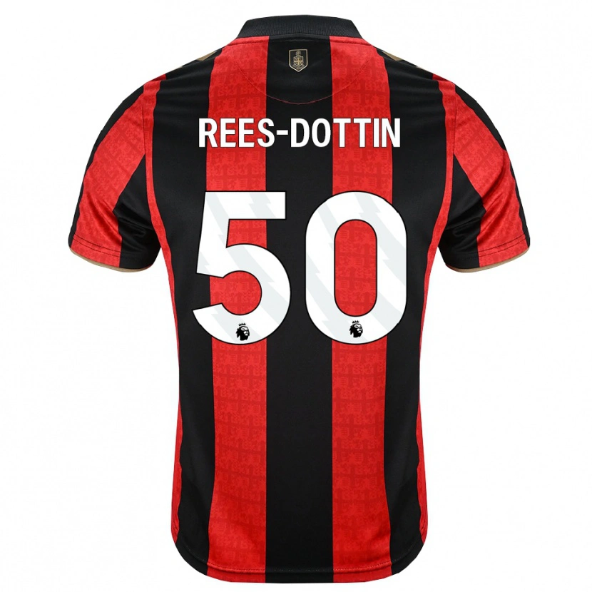 Danxen Kinder Remy Rees-Dottin #50 Goldgelb Rot Schwarz Heimtrikot Trikot 2026/27 T-Shirt Österreich