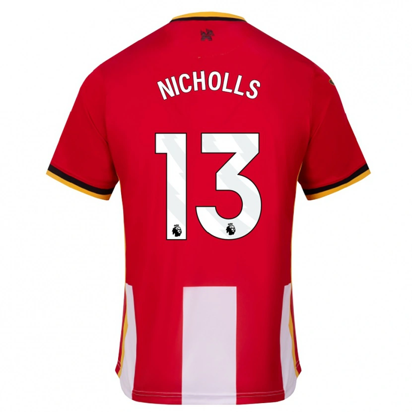 Danxen Kinder Layton Nicholls #13 Gelb Schwarz Rot Heimtrikot Trikot 2026/27 T-Shirt Österreich