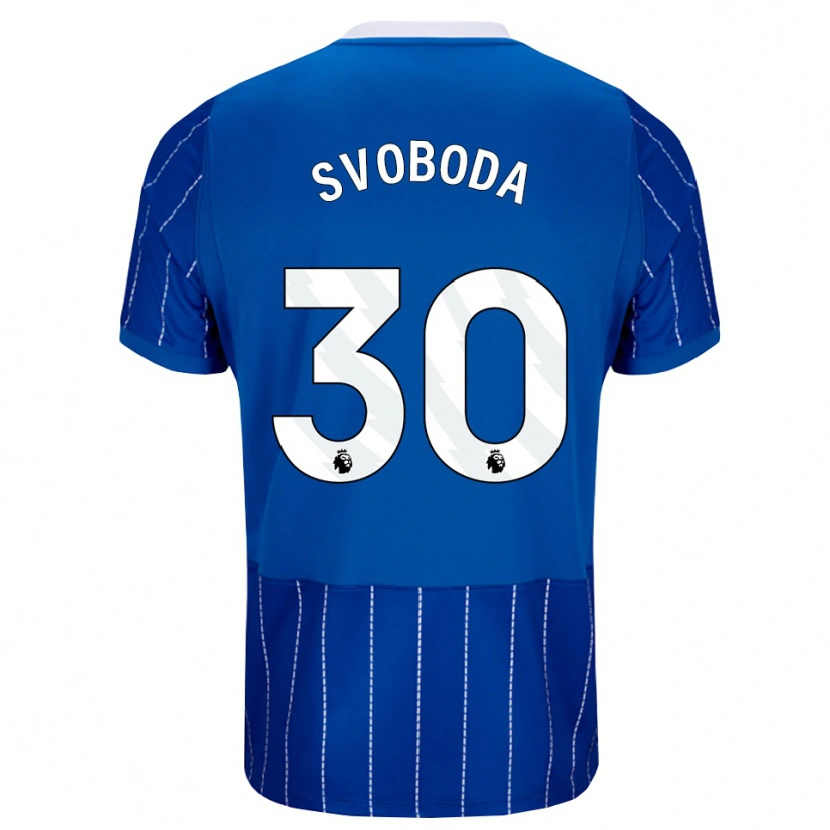 Danxen Kinder Michael Svoboda #30 Mittelblau Weiß Heimtrikot Trikot 2026/27 T-Shirt Österreich
