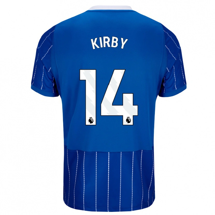 Danxen Kinder Fran Kirby #14 Mittelblau Weiß Heimtrikot Trikot 2026/27 T-Shirt Österreich