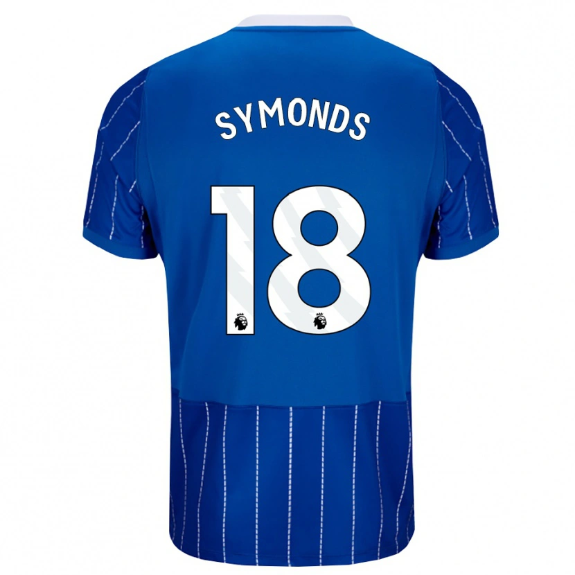 Danxen Kinder Maisie Symonds #18 Mittelblau Weiß Heimtrikot Trikot 2026/27 T-Shirt Österreich