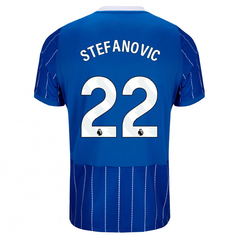 Danxen Kinder Dejana Stefanović #22 Mittelblau Weiß Heimtrikot Trikot 2026/27 T-Shirt Österreich