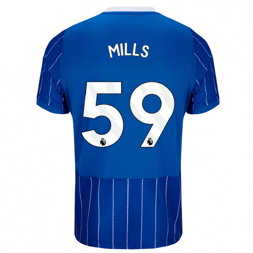 Danxen Kinder Harry Mills #59 Mittelblau Weiß Heimtrikot Trikot 2026/27 T-Shirt Österreich