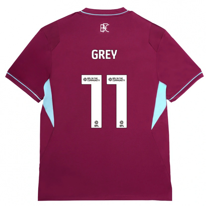 Danxen Kinder Anna Grey #11 Burgund Grün Heimtrikot Trikot 2026/27 T-Shirt Österreich