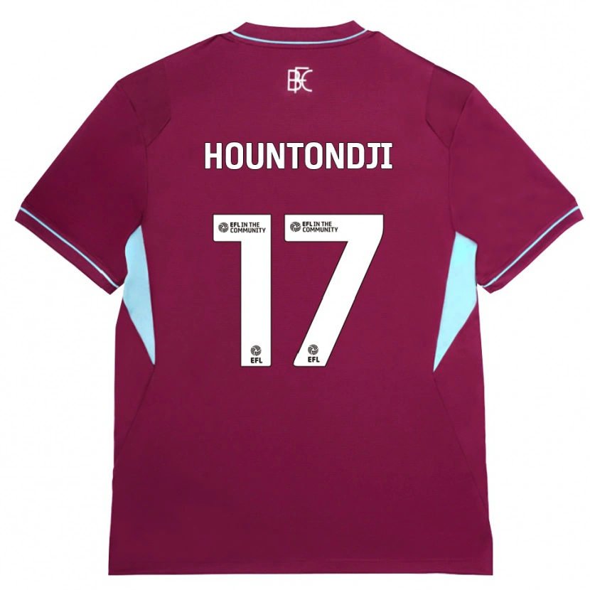 Danxen Kinder Andréas Hountondji #17 Burgund Grün Heimtrikot Trikot 2026/27 T-Shirt Österreich