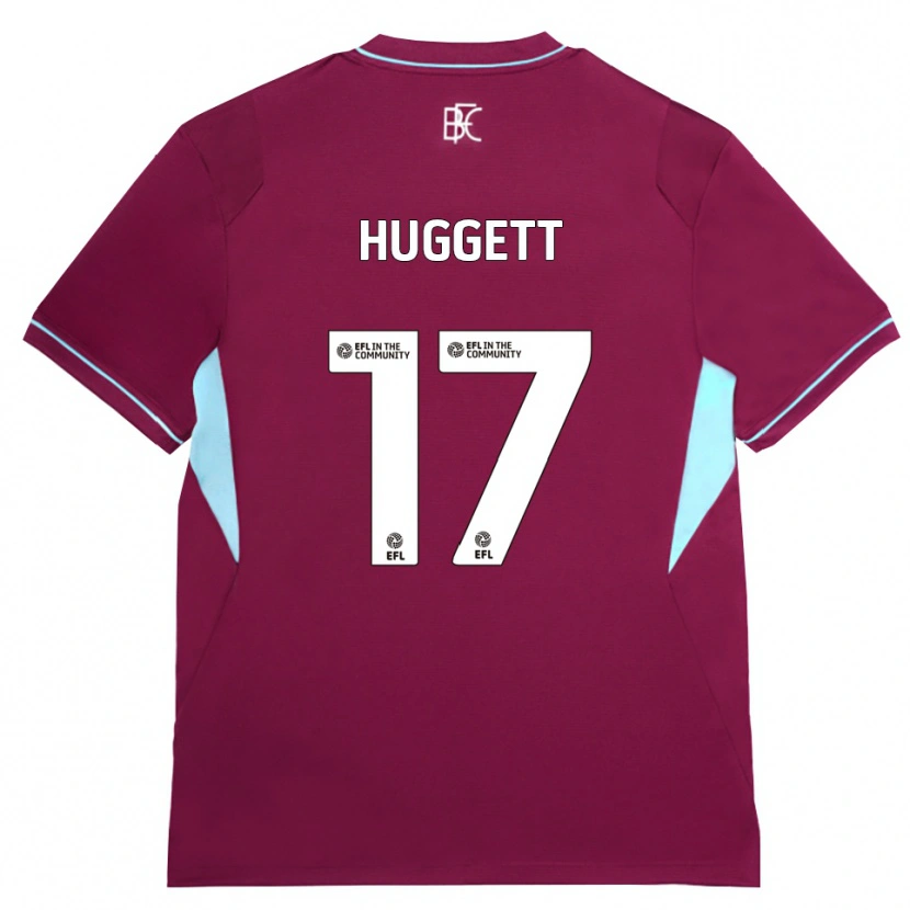 Danxen Kinder Aiden Huggett #17 Burgund Grün Heimtrikot Trikot 2026/27 T-Shirt Österreich