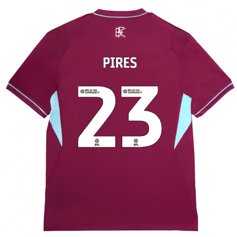 Danxen Kinder Lucas Pires #23 Burgund Grün Heimtrikot Trikot 2026/27 T-Shirt Österreich