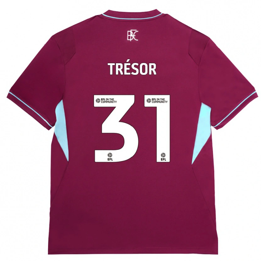 Danxen Kinder Mike Tresor #31 Burgund Grün Heimtrikot Trikot 2026/27 T-Shirt Österreich
