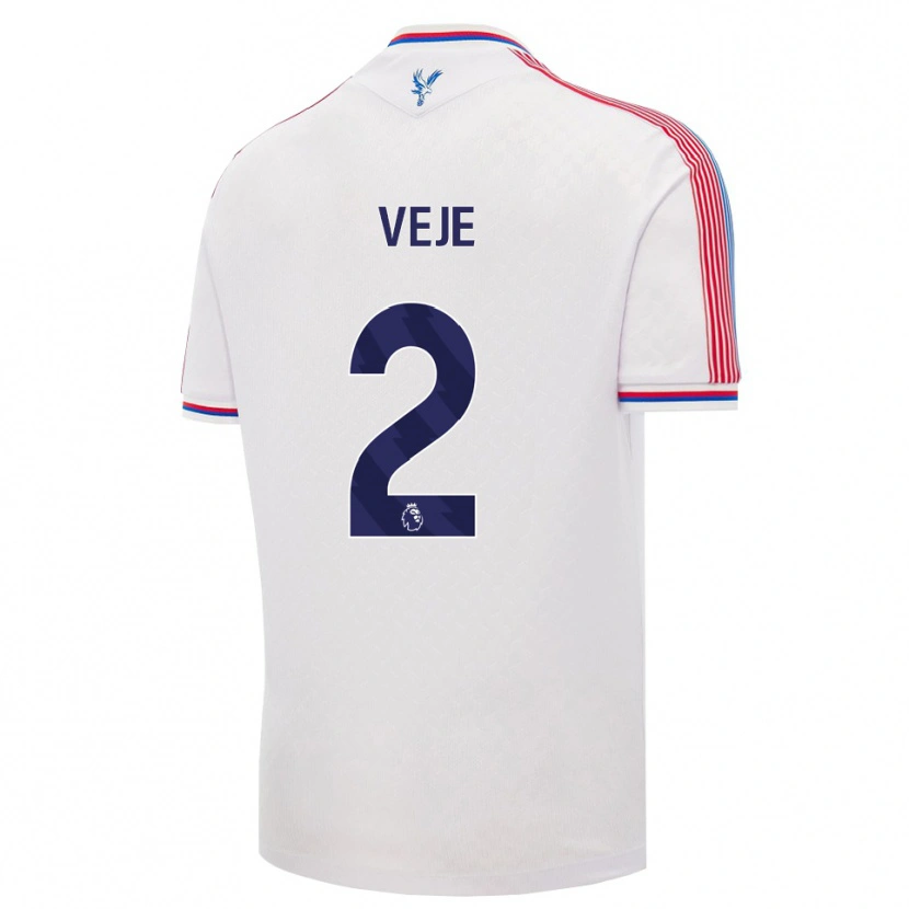 Danxen Kinder Katrine Veje #2 Weiß Rot Blau Heimtrikot Trikot 2026/27 T-Shirt Österreich