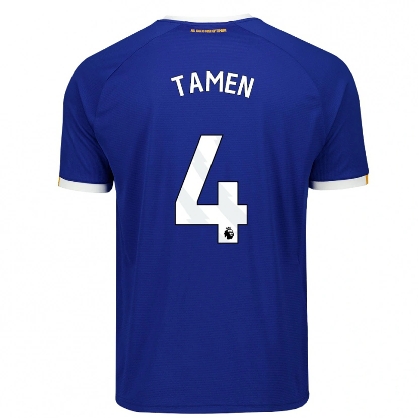 Danxen Kinder William Tamen #4 Blau Weiß Gelb Heimtrikot Trikot 2026/27 T-Shirt Österreich