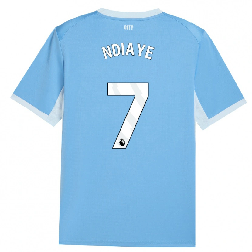 Danxen Kinder Iliman Ndiaye #7 Hellhimmelblau Weiß Heimtrikot Trikot 2026/27 T-Shirt Österreich