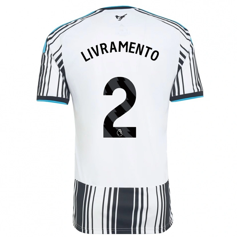 Danxen Kinder Tino Livramento #2 Himmelsblau Schwarz Weiß Heimtrikot Trikot 2026/27 T-Shirt Österreich