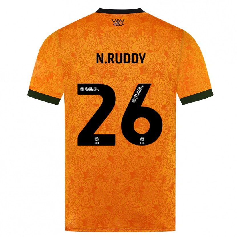 Danxen Kinder John Ruddy #26 Orange Schwarz Heimtrikot Trikot 2026/27 T-Shirt Österreich