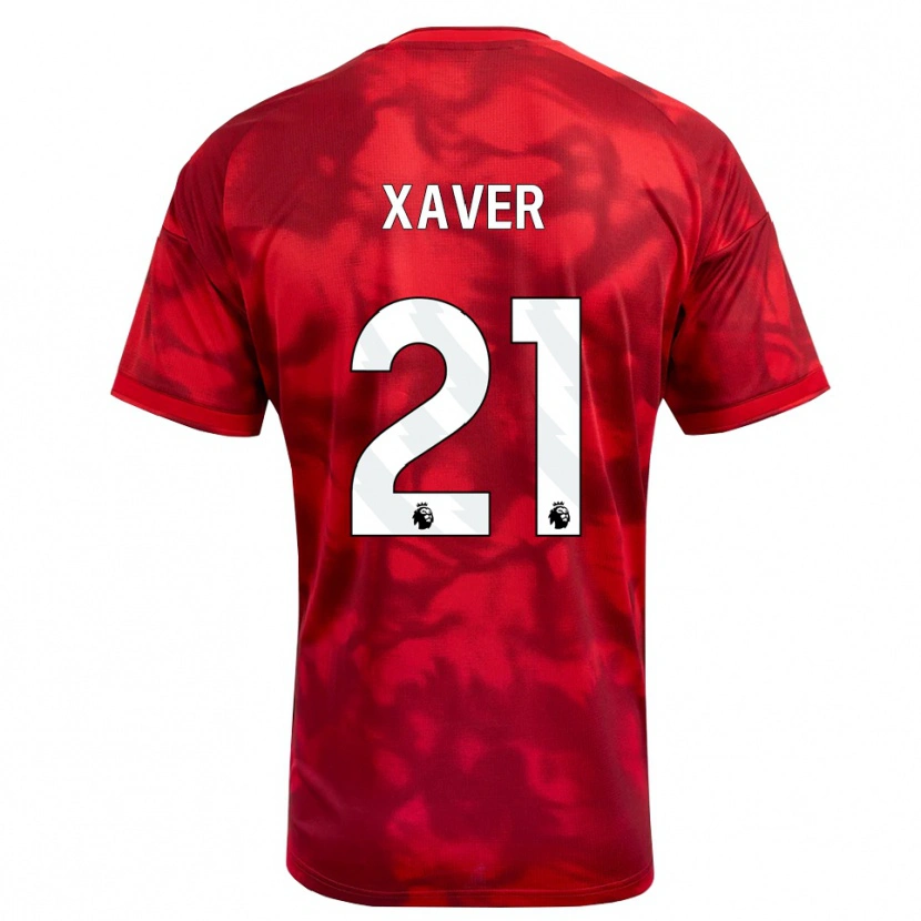 Danxen Kinder Xaver Schlager #21 Karmesin Weiß Heimtrikot Trikot 2026/27 T-Shirt Österreich