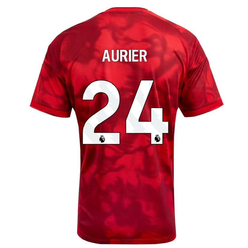 Danxen Kinder Serge Aurier #24 Karmesin Weiß Heimtrikot Trikot 2026/27 T-Shirt Österreich