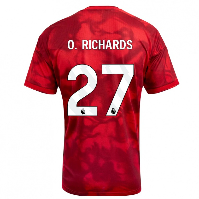 Danxen Kinder Omar Richards #27 Karmesin Weiß Heimtrikot Trikot 2026/27 T-Shirt Österreich
