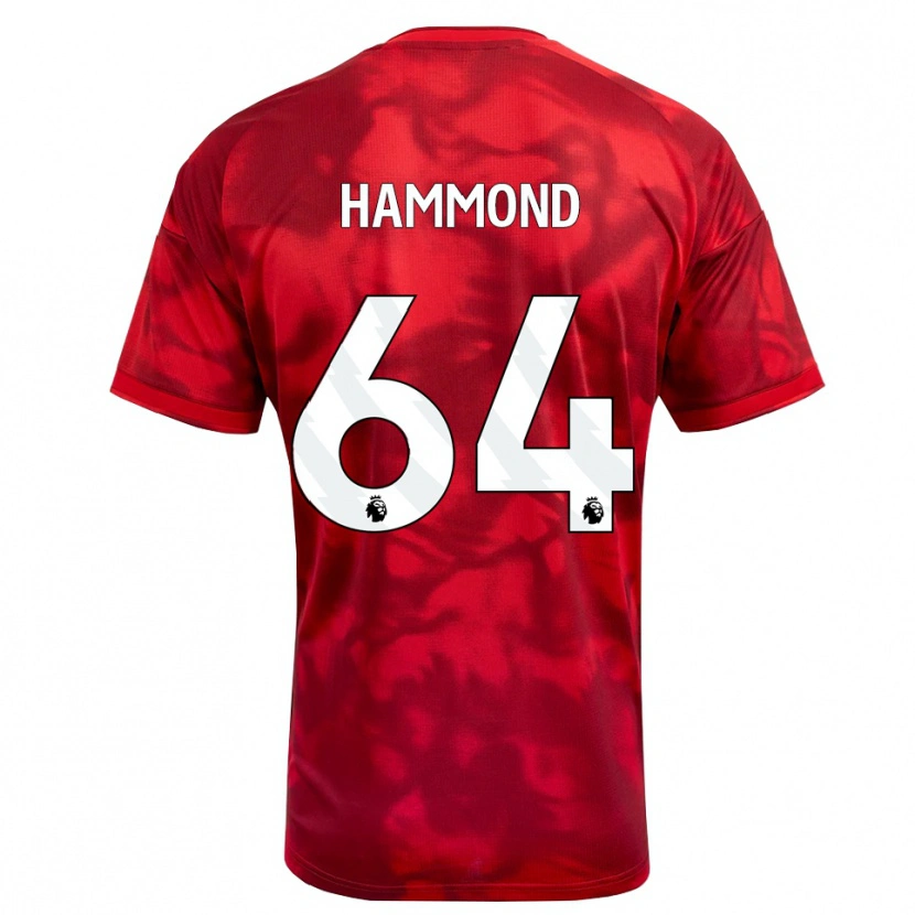 Danxen Kinder Ben Hammond #64 Karmesin Weiß Heimtrikot Trikot 2026/27 T-Shirt Österreich