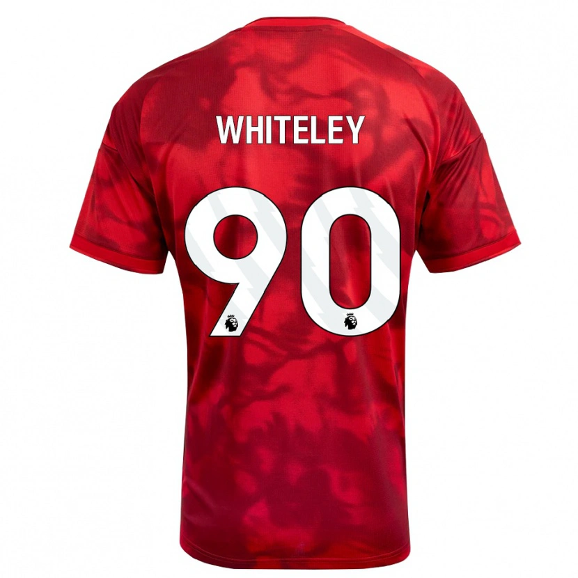 Danxen Kinder Jonathan Whiteley #90 Karmesin Weiß Heimtrikot Trikot 2026/27 T-Shirt Österreich