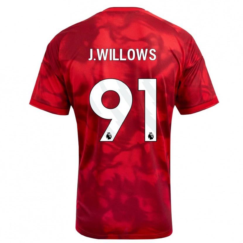 Danxen Kinder Jordan Willows #91 Karmesin Weiß Heimtrikot Trikot 2026/27 T-Shirt Österreich
