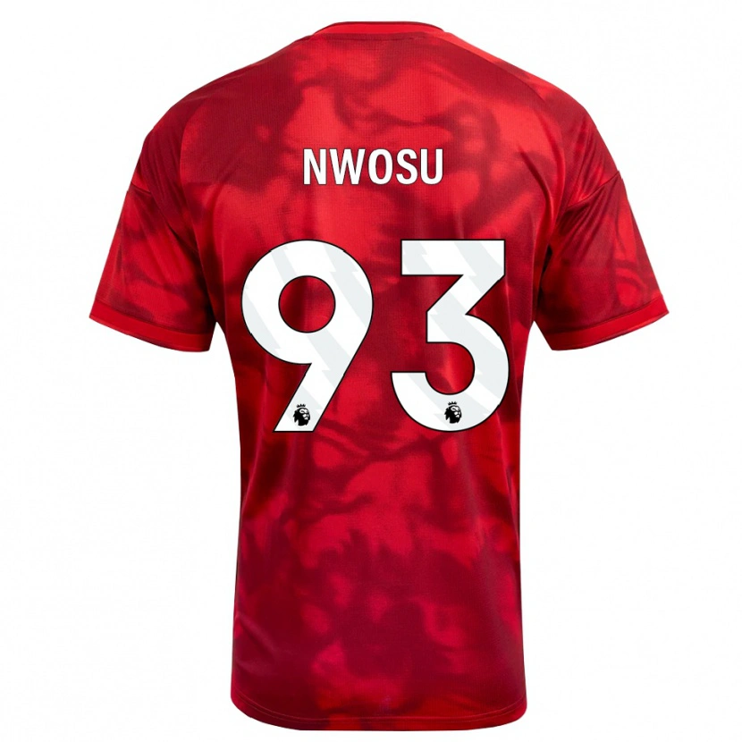Danxen Kinder Chinaza Nwosu #93 Karmesin Weiß Heimtrikot Trikot 2026/27 T-Shirt Österreich