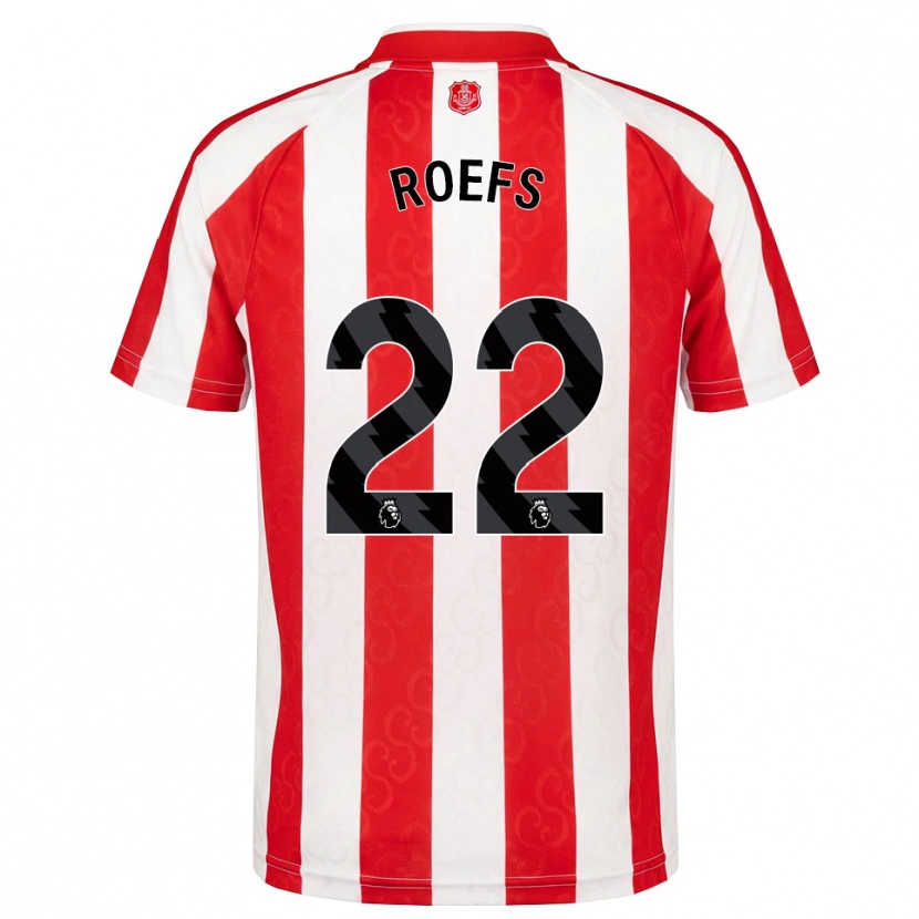 Danxen Kinder Robin Roefs #22 Rot Weiß Schwarz Heimtrikot Trikot 2026/27 T-Shirt Österreich