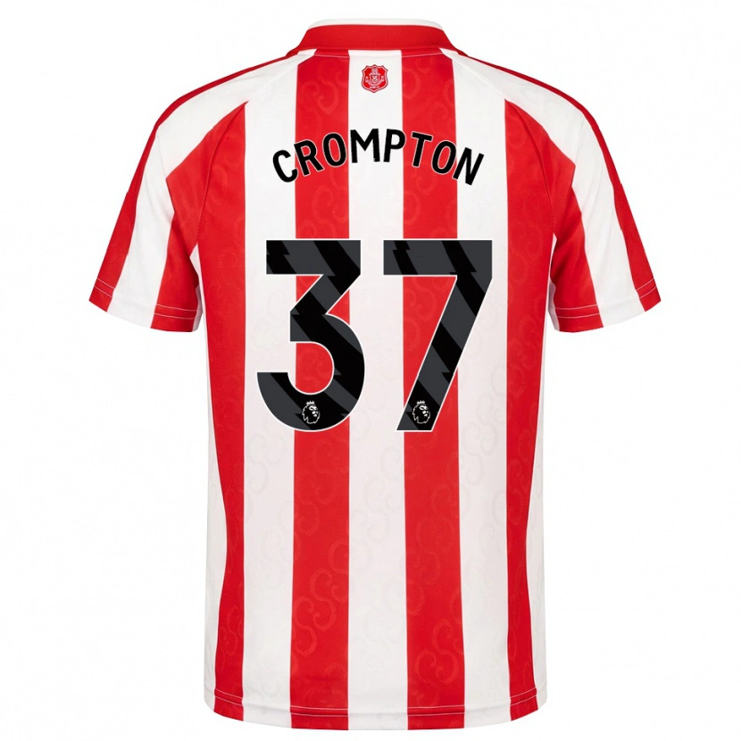 Danxen Kinder Ben Crompton #37 Rot Weiß Schwarz Heimtrikot Trikot 2026/27 T-Shirt Österreich