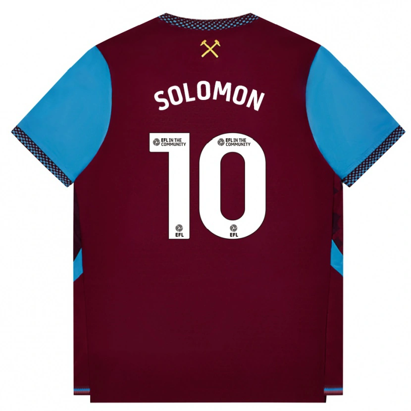Danxen Kinder Manor Solomon #10 Burgund Kornblumenblau Heimtrikot Trikot 2026/27 T-Shirt Österreich