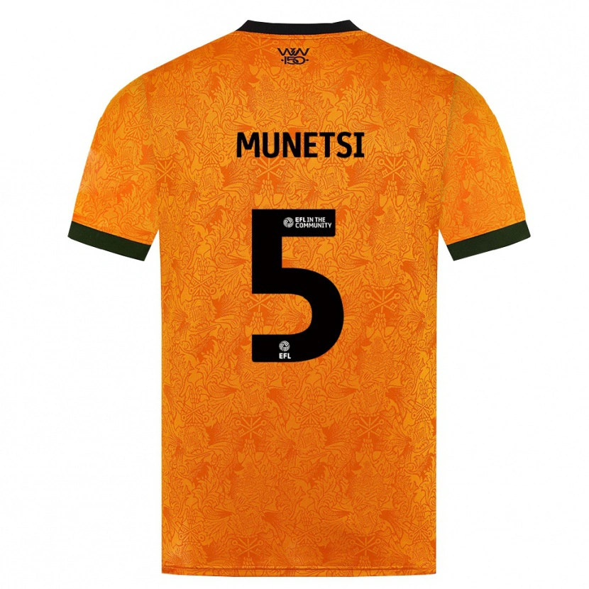 Danxen Kinder Marshall Munetsi #5 Orange Schwarz Heimtrikot Trikot 2026/27 T-Shirt Österreich