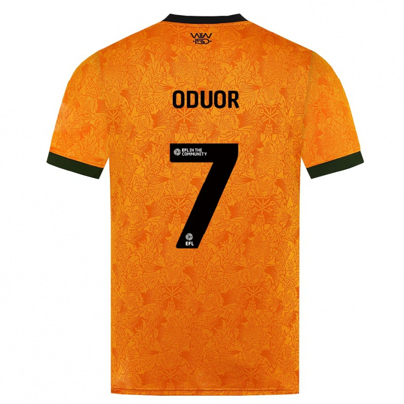 Danxen Kinder Clive Oduor #7 Orange Schwarz Heimtrikot Trikot 2026/27 T-Shirt Österreich