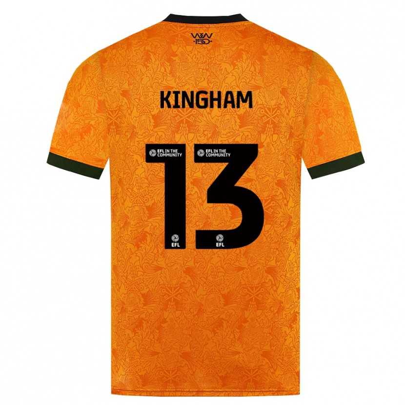 Danxen Kinder Joshua Kingham #13 Orange Schwarz Heimtrikot Trikot 2026/27 T-Shirt Österreich