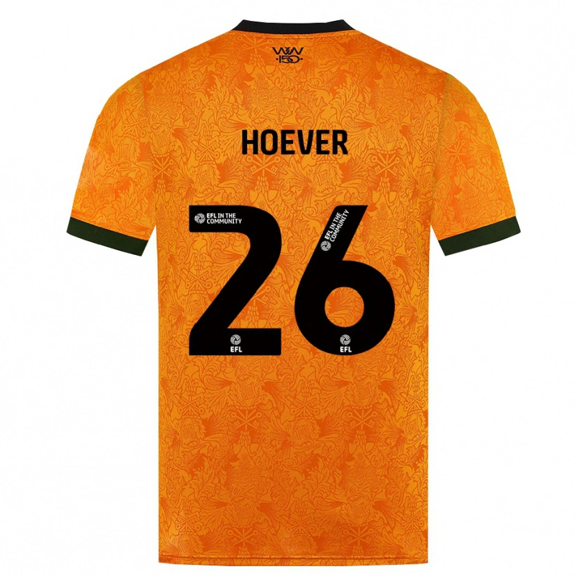 Danxen Kinder Ki-Jana Hoever #26 Orange Schwarz Heimtrikot Trikot 2026/27 T-Shirt Österreich