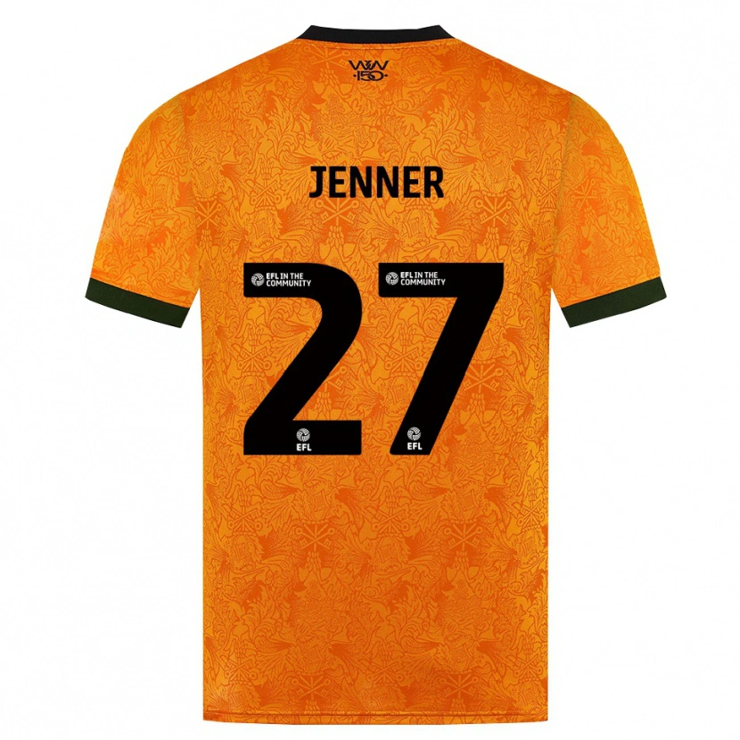 Danxen Kinder Abbi Jenner #27 Orange Schwarz Heimtrikot Trikot 2026/27 T-Shirt Österreich