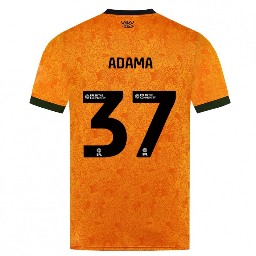 Danxen Kinder Adama Traore #37 Orange Schwarz Heimtrikot Trikot 2026/27 T-Shirt Österreich