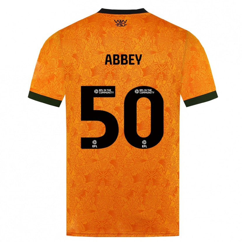 Danxen Kinder Jerome Abbey #50 Orange Schwarz Heimtrikot Trikot 2026/27 T-Shirt Österreich