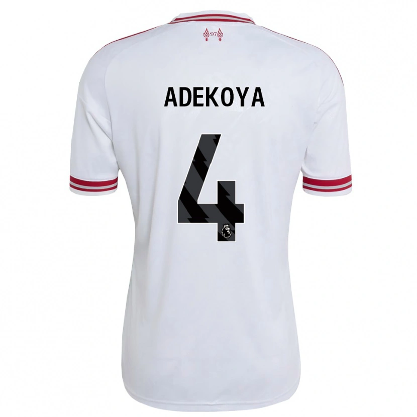 Danxen Kinder Noah Adekoya #4 Rot Weiß Auswärtstrikot Trikot 2026/27 T-Shirt Österreich
