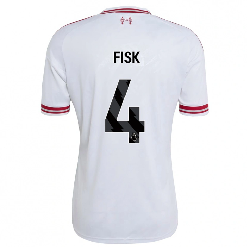 Danxen Kinder Grace Fisk #4 Rot Weiß Auswärtstrikot Trikot 2026/27 T-Shirt Österreich